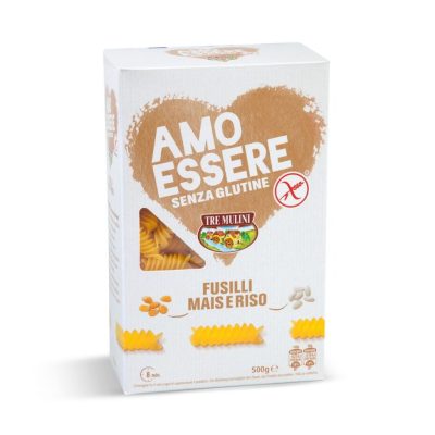 Pasta Fusilli mais e riso senza glutine