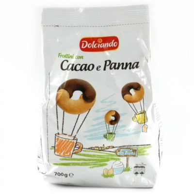 Dolciando Frollini con Cacao e Panna 700 g