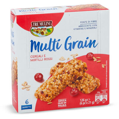 tre mulini multi grain cereali e mirtilli rossi